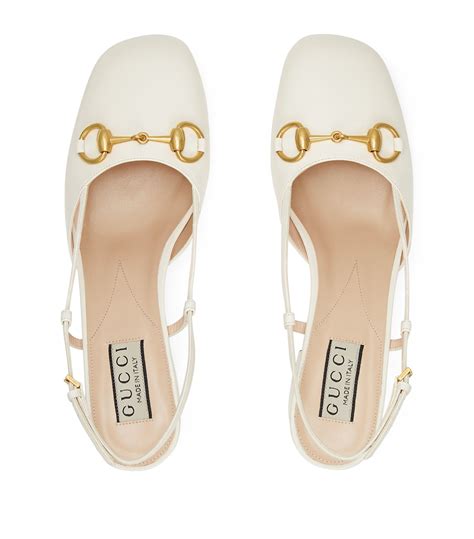 gucci white slingback|Altro.